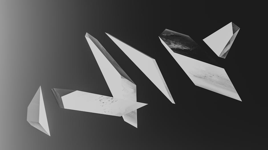 Abstract grey geometry